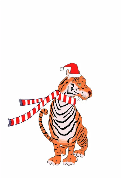 tiger, year of the tiger, new year tiger illustration, cartoon tiger