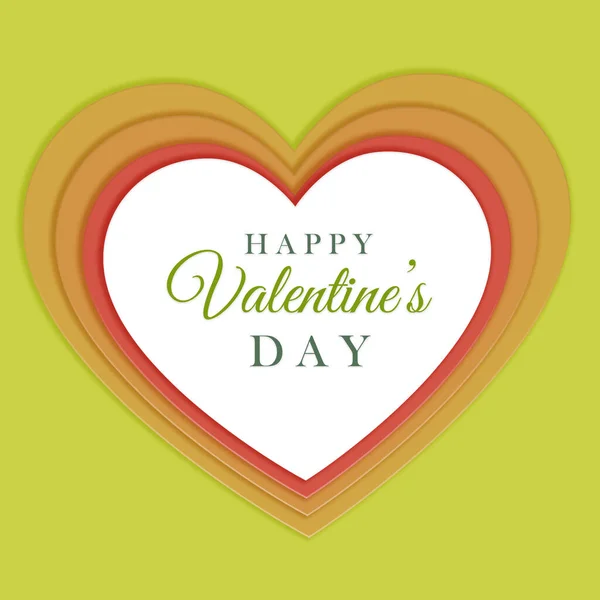 Ansichtkaart Gelukkige Valentijnsdag Minimalisme Harten Vakantie Liefde — Stockfoto