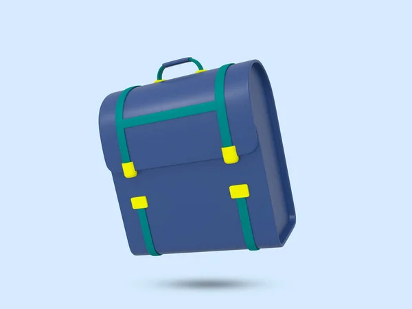 Мешок Значок Символ Портфеля Бизнесмена Reefcase Icon Синий Цвет Смарт — стоковое фото