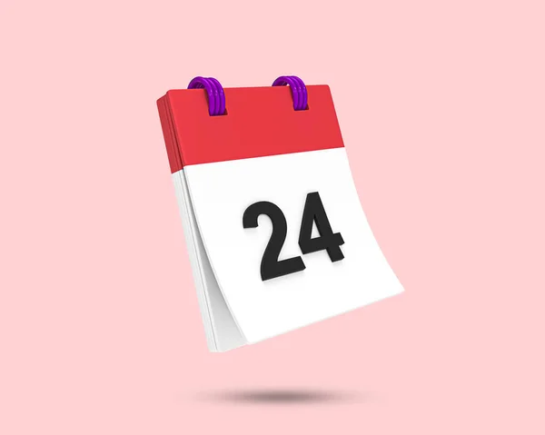 Calendar 3D icon. Monthly calendar and schedule plan tent 3D symbol. Event or holiday planning concept.