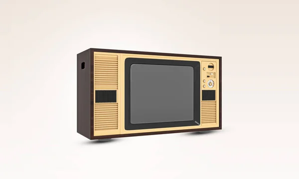 Retro Oude Vintage Oude Model Kleurentelevisie Klassieke Vintage Retro Stijl — Stockfoto