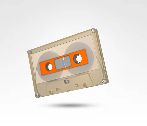 Старая Ретро Винтажная Аудиокассета Аудиокассета Ретро Музыки Рендеринг — стоковое фото