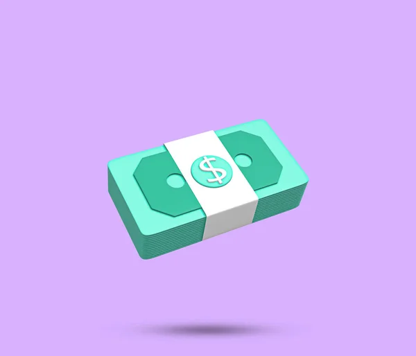 Money Cash Bundle Icon Dollar Bucks Bundle Stack Symbol Stack — Photo