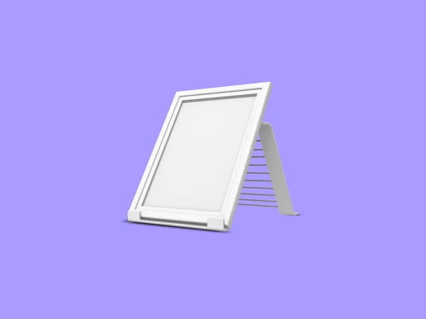 Modern Photo Frame Mockup Realistic Model Purple Empty Photo Frame — Zdjęcie stockowe