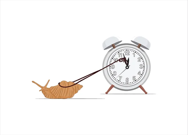 Stop Time Concept Stoping Time Vector Illustration Trying Stop Time — Stockvector