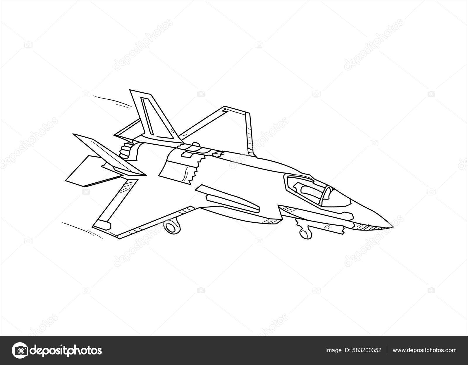 Aircraft drawing F-15 Eagle Ink artist Jerome Cadd top gun | eBay