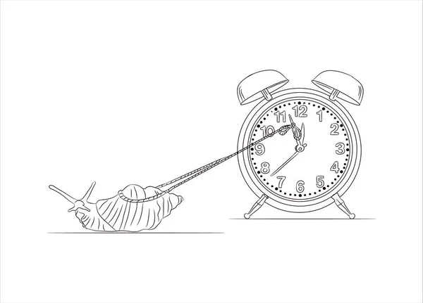 Stop Time Concept Stoping Time Vector Illustration Trying Stop Time — Stockvector