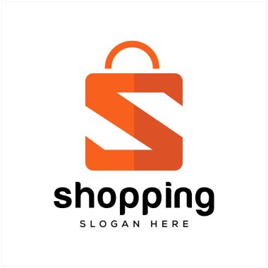 S harfi simge tasarımı logo ögesi şablonu