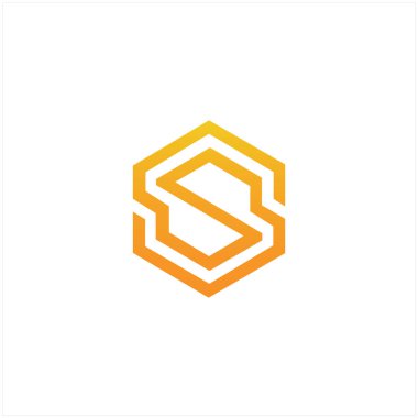 Basit Zarif S harfi logosu tasarımı. Modern minimalist S SS yaratıcı paraf tabanlı vektör şablonu.