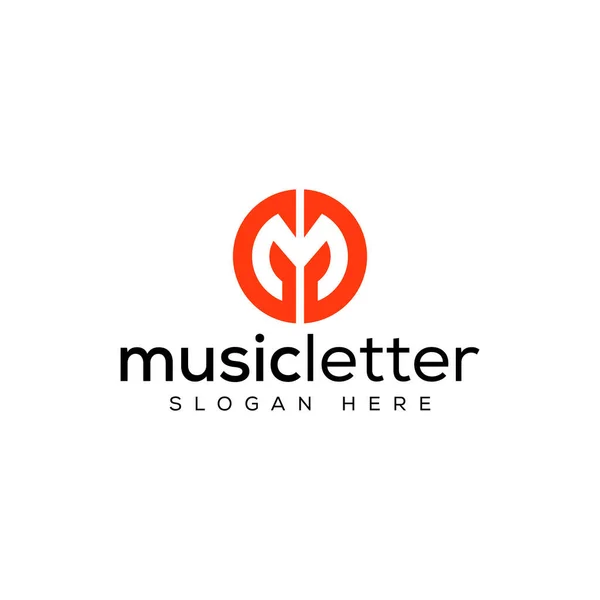 M harfleri vektör logosu tasarımı