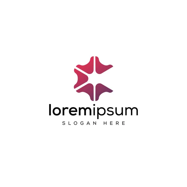 Modern eşsiz C harfi logo tasarımı, C satırı başlangıç tabanlı vektör simgesi.