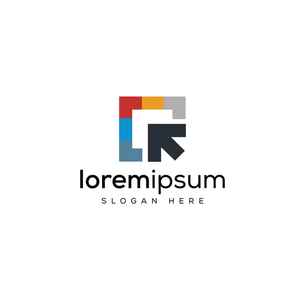 Q Harfi Logo Tasarım Vektör Şablonu.