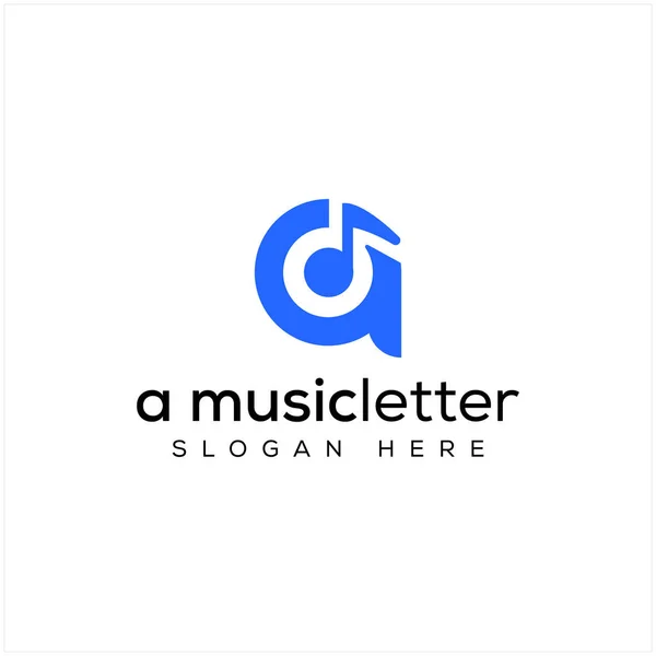 Encuentra Plantilla Diseño Logotipo Música Icono Musical Con Combinación Lupa — Vector de stock