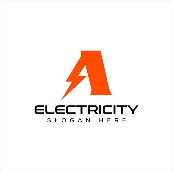 Elektrische Logovorlage Vektorillustration — Stockvektor