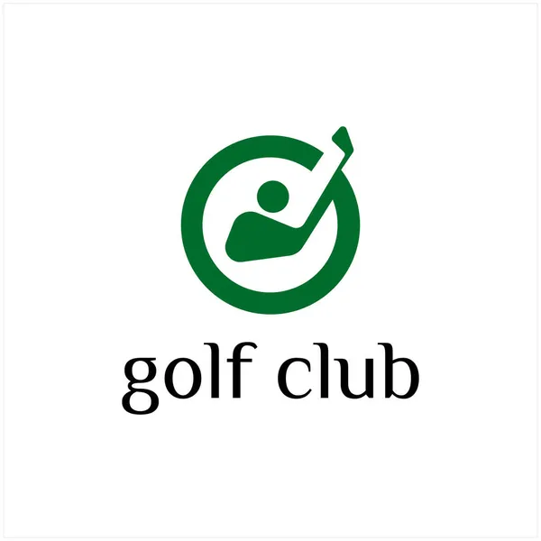 Golf Logo Şablonu vektör çizim simgesi tasarımı