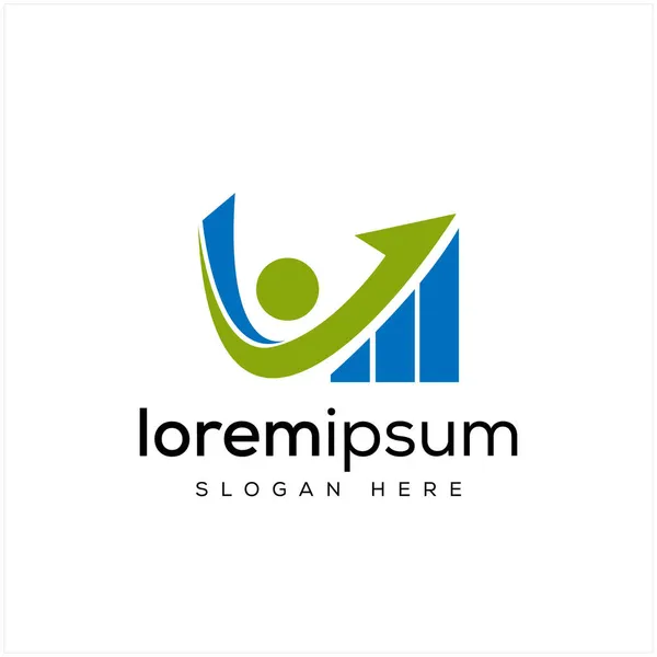 Finans Logosu Tasarım Vektörü İllüstrasyonu