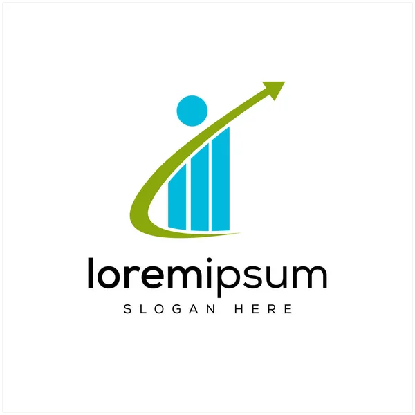 Finans Logosu Tasarım Vektörü İllüstrasyonu