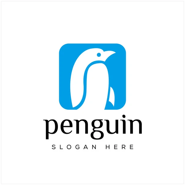 Pinguine Symbol Logo Tätowierung Vektorillustration — Stockvektor