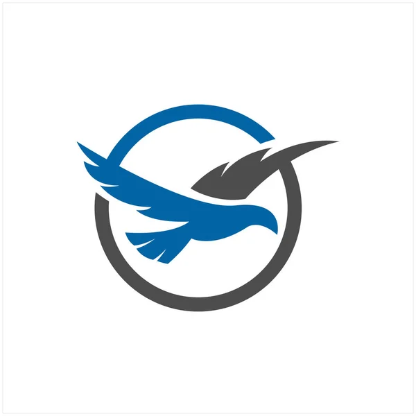 Adelaar Logo Ontwerp Vector Illustratie — Stockvector