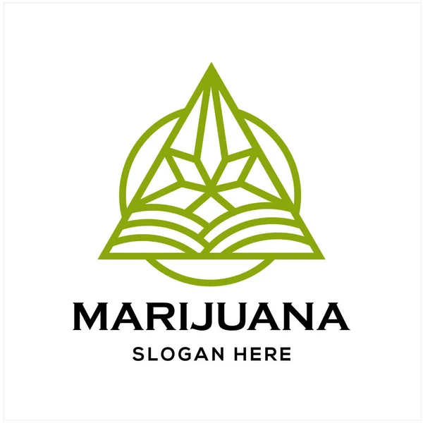 Cannabis Logo Your Company — Stock Vector