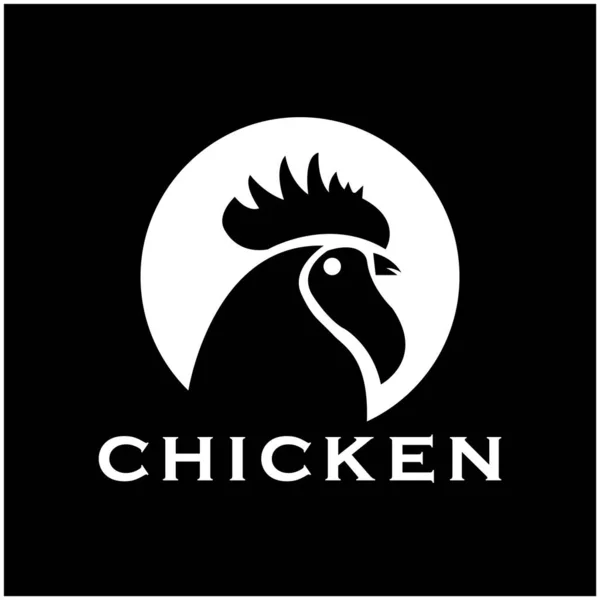 Tavuk logosu tasarım şablonu