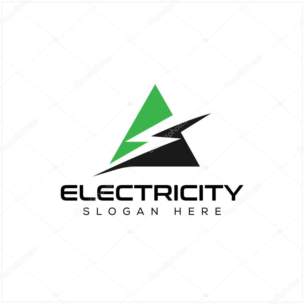 Electric logo template. Vector Illustration