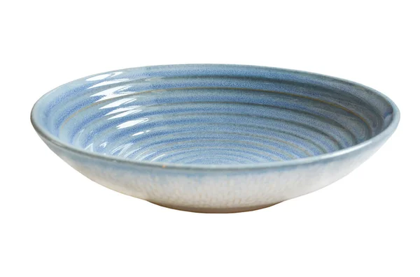 Empty ceramic plate isolated on white background — Stock Photo, Image