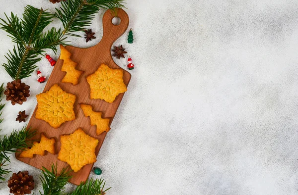 Weihnachtliches Essen festlicher Hintergrund, Kochen und kulinarisches Konzept — Stockfoto