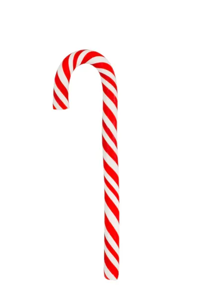 圣诞节糖果红绿棒棒糖 背景为白色 孩子们享受节日糖果和糖果 — 图库照片