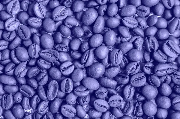 Zbliżenie Tekstury Ziarna Kawy Roku 2022 Bardzo Peri — Zdjęcie stockowe