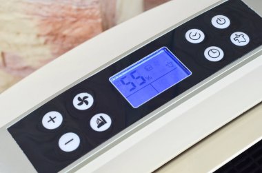 Modern teknoloji ev nemlendirici, sıcaklık kontrolü ve kapalı iklim