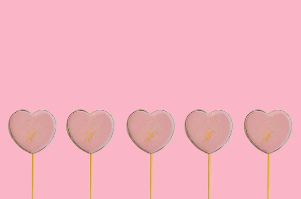 День святого Валентина фон с украшением формы сердца, праздничные открытки поздравления — стоковое фото