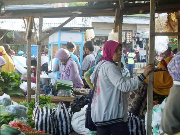 Situatie Een Traditionele Markt Indonesië — Stockfoto