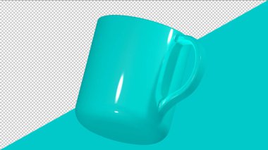 3D render huş ağacı kupası