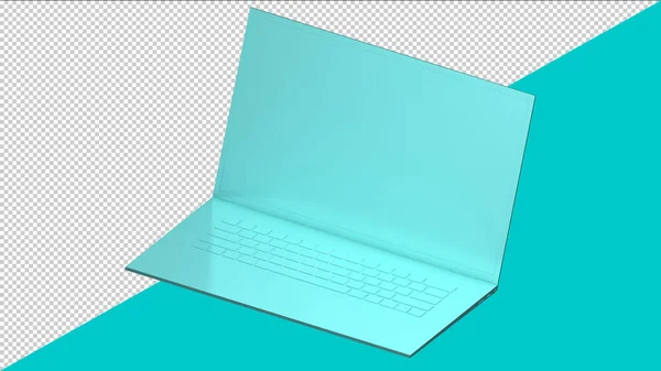 Renderowanie Laptopa Brzozy — Wektor stockowy