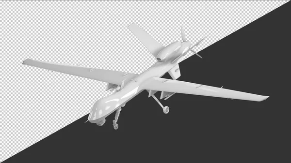 Renderizar Helicóptero Branco — Vetor de Stock