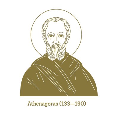 Athenagoras (133-190) was a Father of the Church, an Ante-Nicene Christian apologist who lived during the second half of the 2nd century of whom little is known for certain, besides that he was Athenian, a philosopher, and a convert to Christianity. clipart