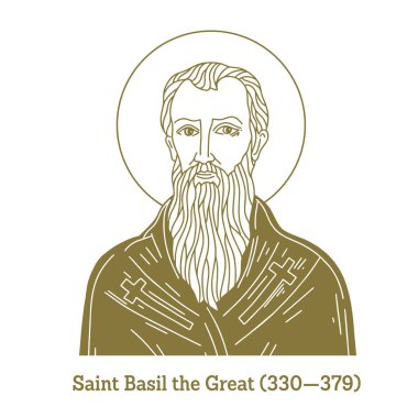 Büyük Aziz Basil (330-379). Nicene Creed 'i destekleyen etkili bir ilahiyatçıydı ve hem Arianizm' e hem de Laodicea 'lı Apollinaris' in takipçilerine karşı savaşarak erken dönem Hıristiyan kilisesinin sapkınlıklarına karşı çıktı..