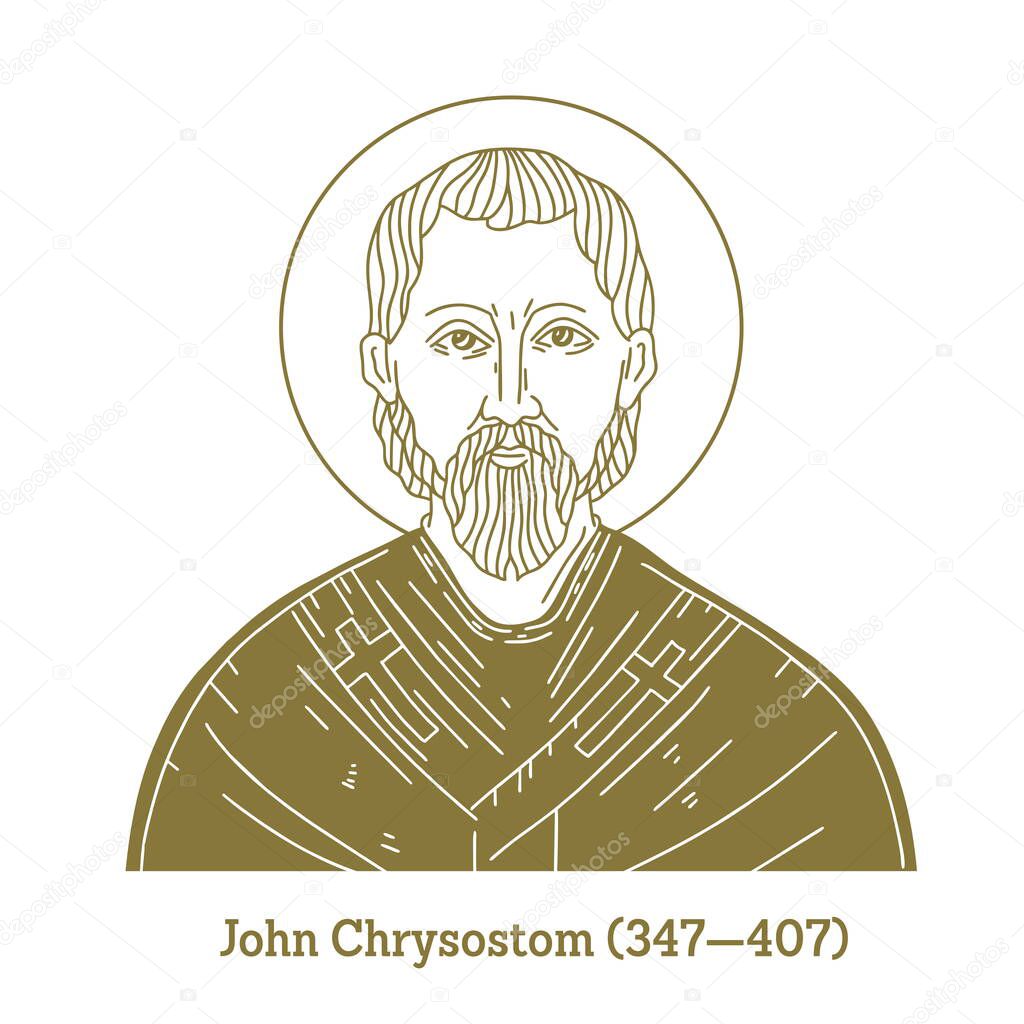 John Chrysostom (349-407) was the archbishop of Constantinople known for his eloquence in preaching and public speaking, his denunciation of abuse of authority by both ecclesiastical and political leaders, and his ascetic sensibilities.