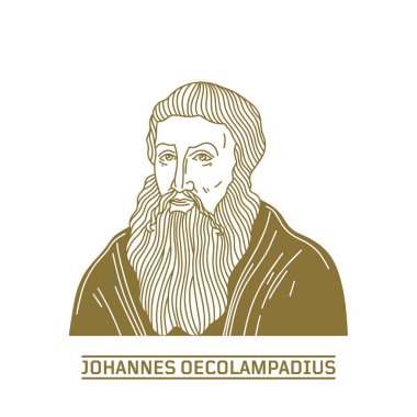 Johannes Oecolampadius (1482-1531), Alman Protestan ve Protestan bir reformcu. 1526 'daki Baden Anlaşması' nda Protestan grubunun lideriydi ve Protestan 'ın kurucularından biriydi.
