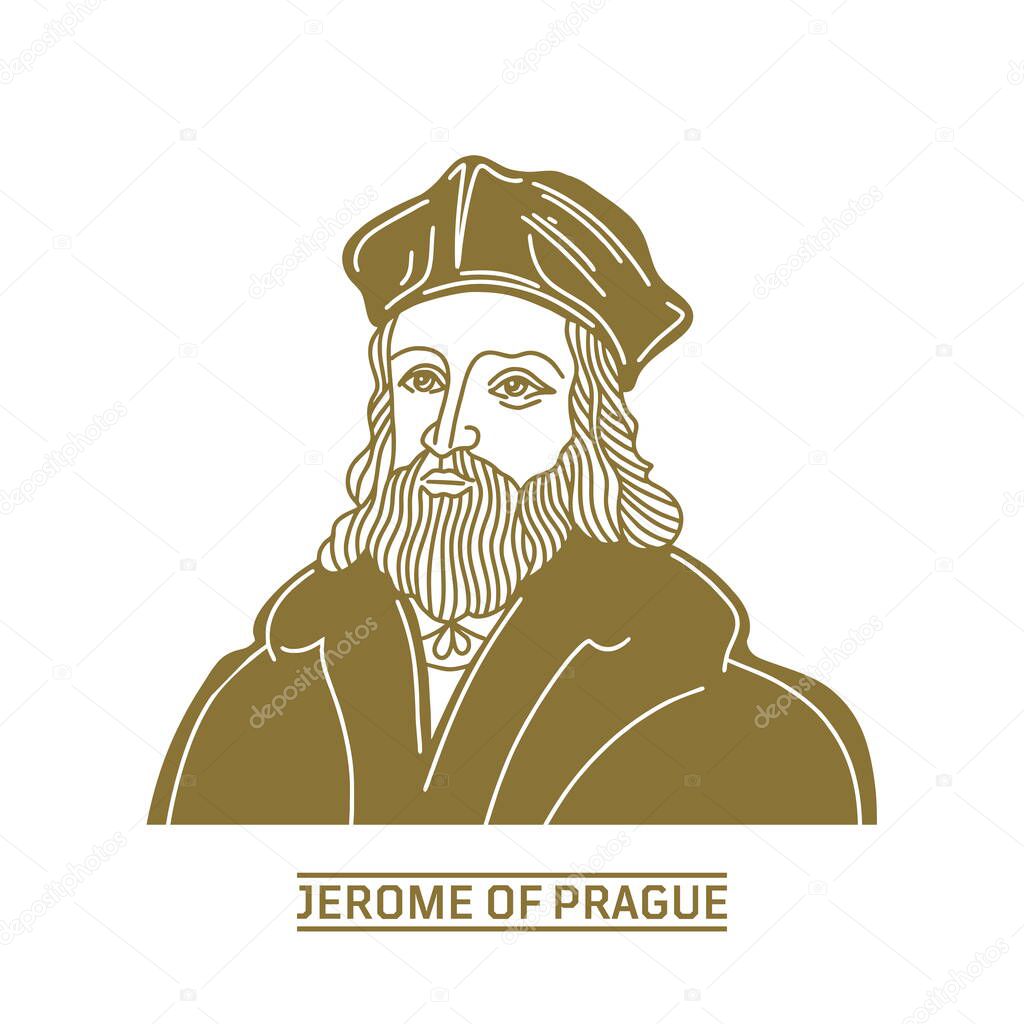 Jerome of Prague (1379-1416) was a Czech scholastic philosopher, theologian, reformer, and professor. Jerome was one of the chief followers of Jan Hus. Christian figure.