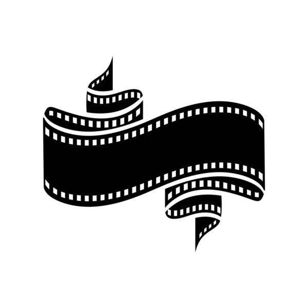 Böjda Filmremsor Element För Biografdesign Film Och Video Symbol Stockillustration