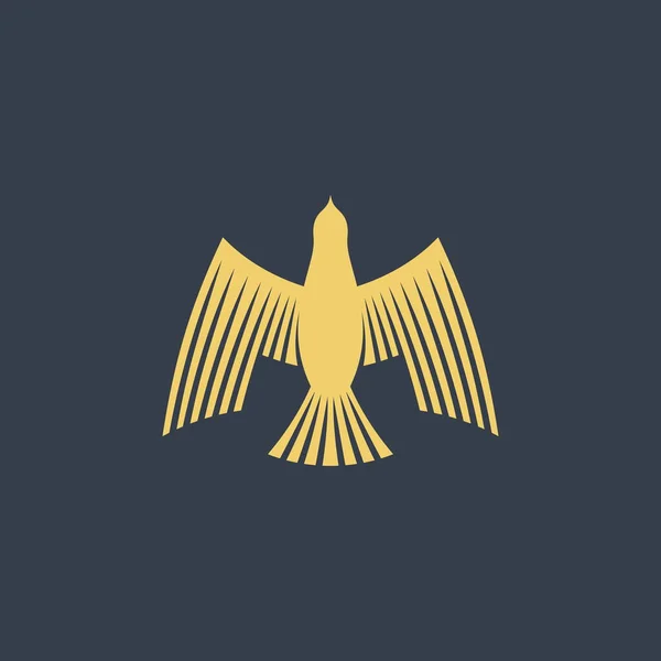 Colombe Est Symbole Paix Douceur Esprit Dieu Logo Oiseau — Image vectorielle