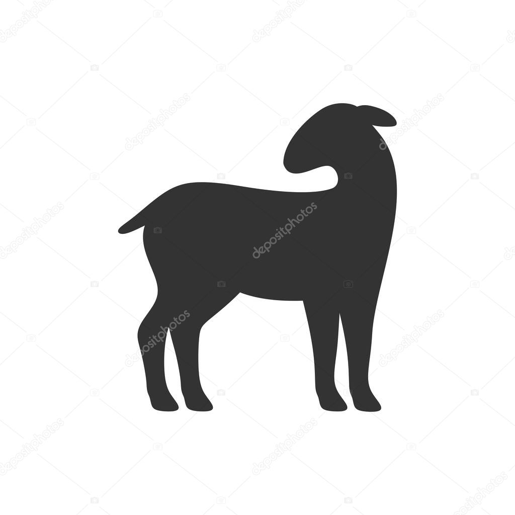Sheep, lamb, symbol of sacrifice and obedience.