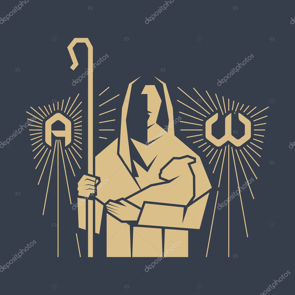 Jesus Christ is the good shepherd, beginning and end, alpha and omega.
