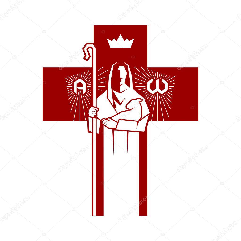 Jesus Christ is the good shepherd, beginning and end, alpha and omega.