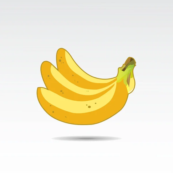 Illustration Three Banana Vector Design Template Banana Sticker Template Design — Stock vektor