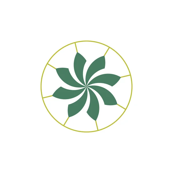 Beautiful Circular Abstract Pattern Floral Logo Logo Design Inspiration Boutiques — ストックベクタ