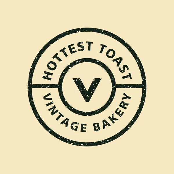 Vintage Classic Toast Badge Logo Design Vector Template Emblem — Zdjęcie stockowe