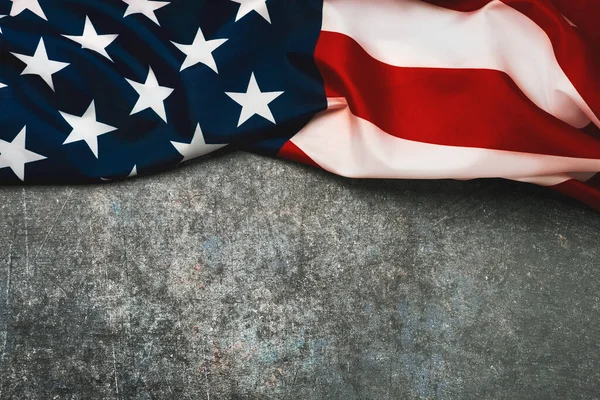 Happy Independence Day July 4Th American Flag Space Text Grunge — Stock Photo, Image